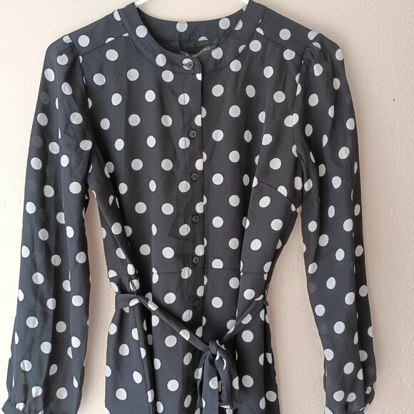 BANANA REPUBLIC Petite Blouson-Sleeve Shirt Dress - Picture 8 of 10